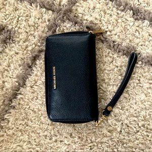Michael Kors black wristlet/wallet
